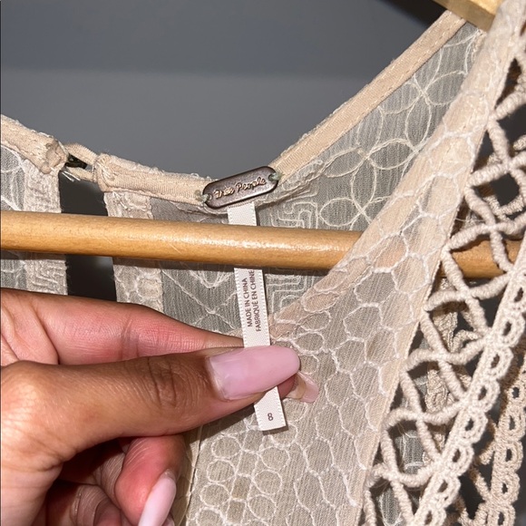 Free people boho Beige Lace Dress - Picture 4 of 5